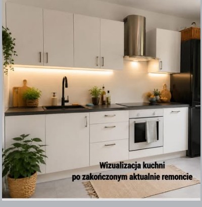 Wizualizacja kuchni po zakończonym remoncie